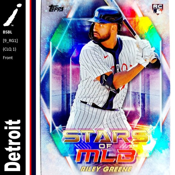 Detroit Tigers (Riley Greene) - BSBL [10_RG1] - Rookie Card (RC) - Picture 1 of 3
